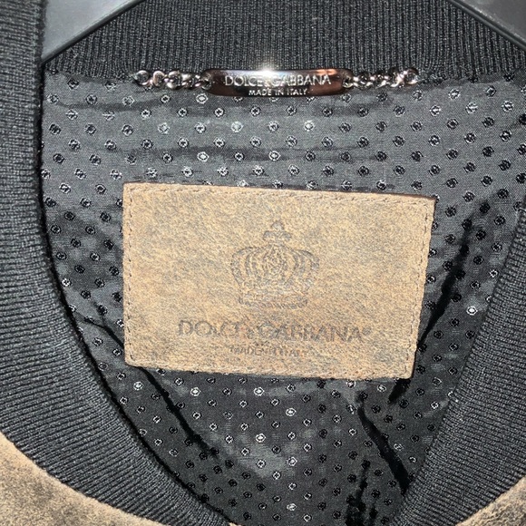 Dolce & Gabbana.. distressed leather bomber size 56 - Picture 2 of 5